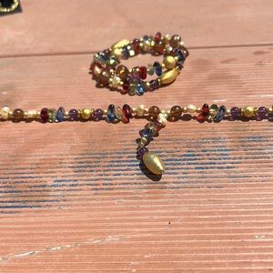 Necklace and matching bracelet